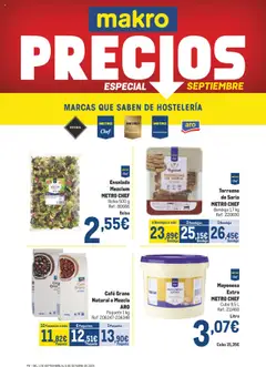 Vista previa Makro - Precios Levante válido desde el 01.09.2025
