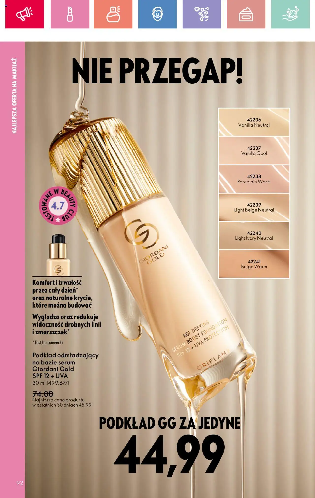 Oriflame Katalog 11 2025 od 27.07.2025 | Strona: 92 | Produkty: Makijaż