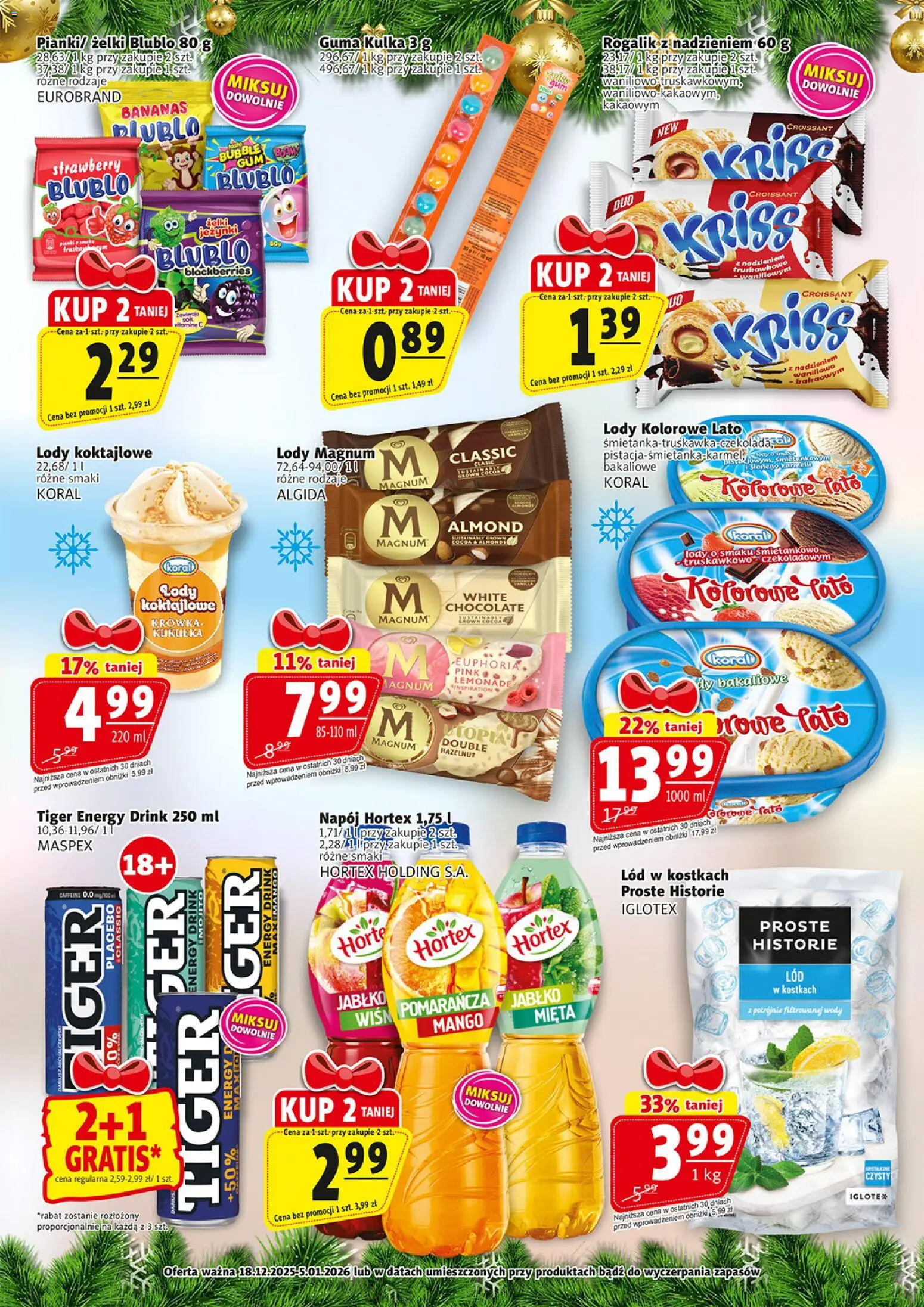 Prim Market Gazetka świąteczna od 01.12.2025 | Strona: 14 | Produkty: Mango, Mięta, Lód w kostkach, Lody