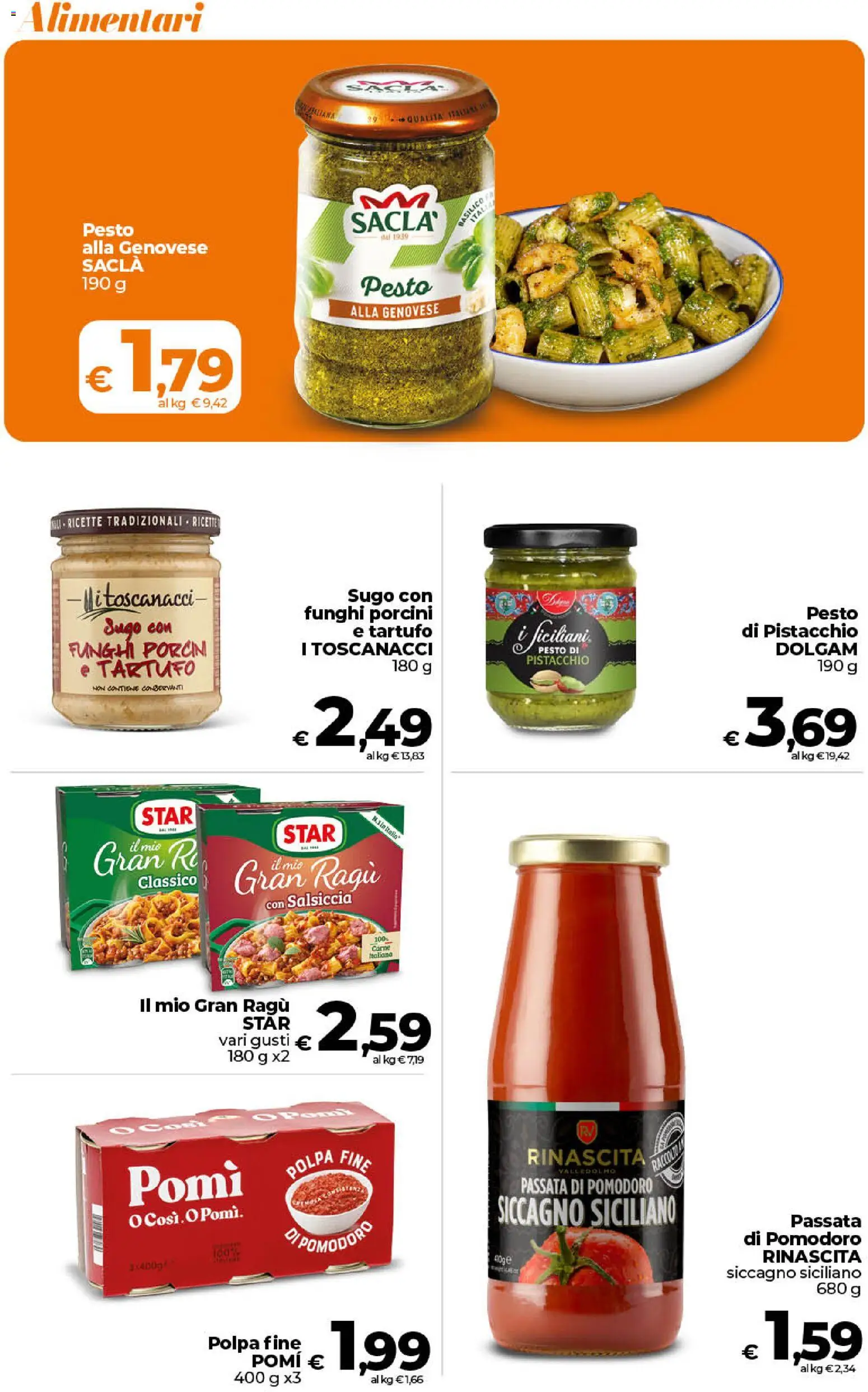 Volantino Ipercoop del 17.04.2026 | Pagina: 29 | Prodotti: Tartufo, Pomodoro, Pesto, Passata di pomodoro