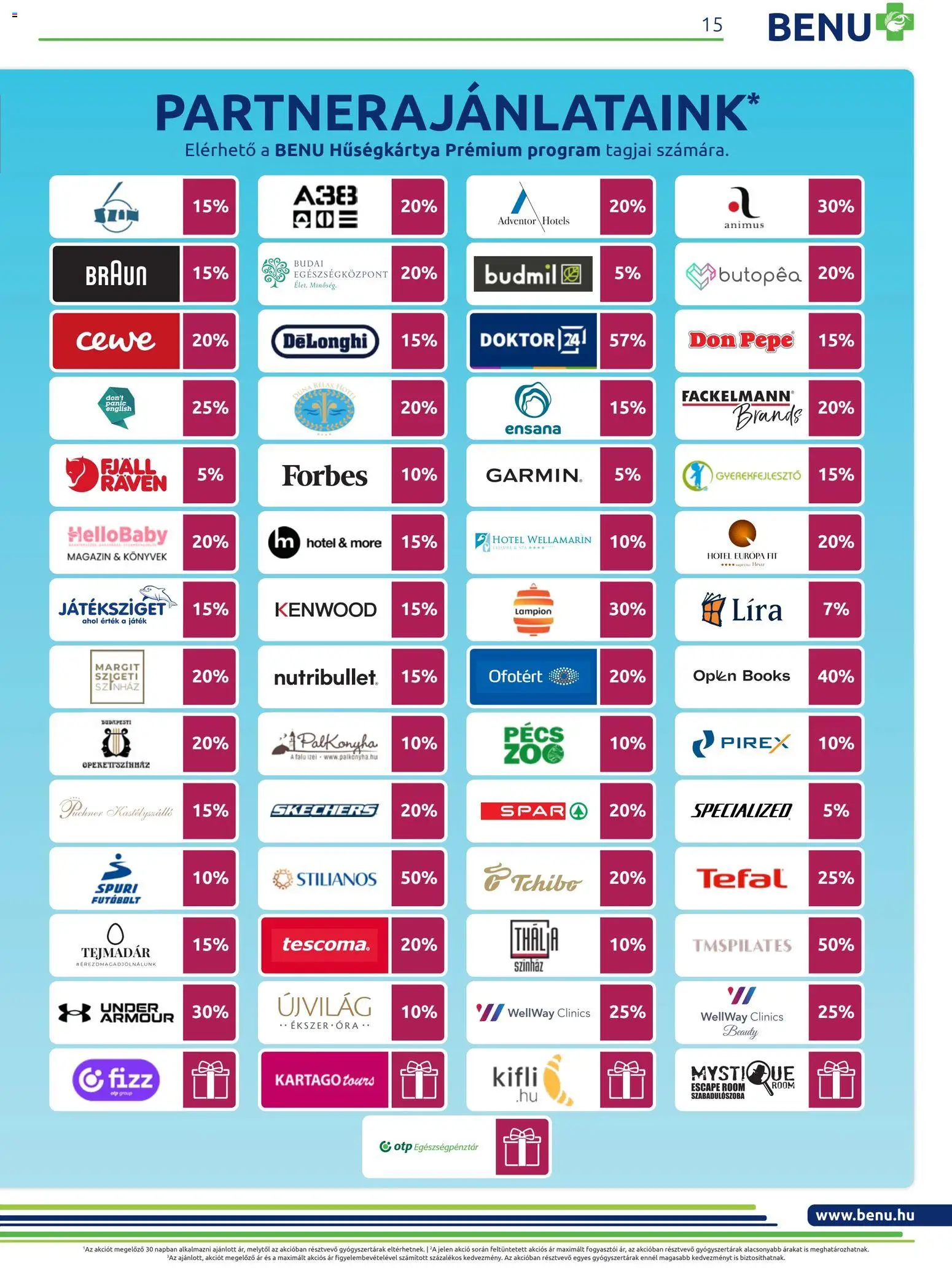 BENU Gyógyszertárak akciós ujság - amely érvényes a következő dátumtól: 01.03.2026 | Oldal: 15 | Termékek: Könyvek, Játék, Kifli, Óra