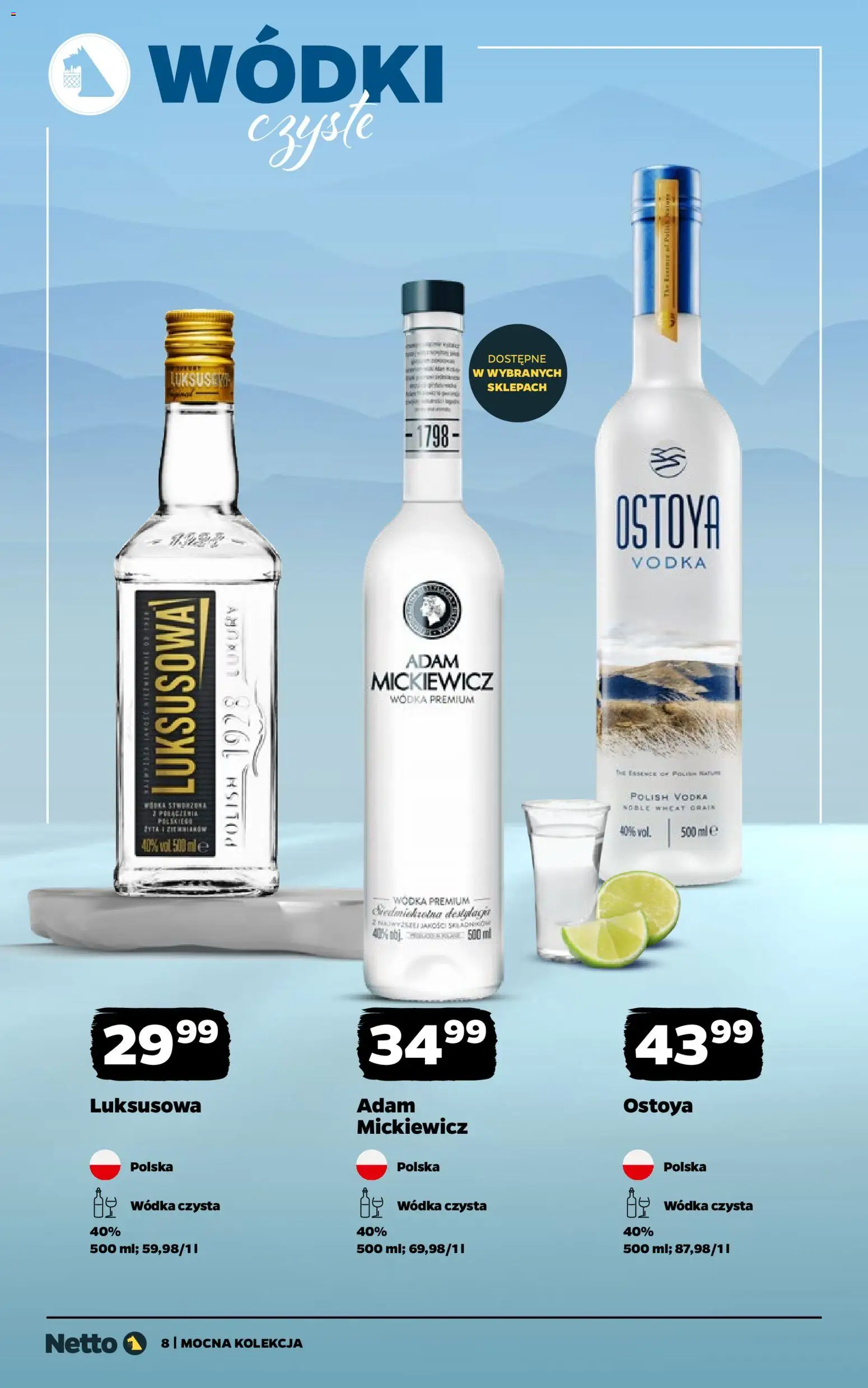 Netto gazetka - Alkohole mocne od 24.11.2025 | Strona: 8 | Produkty: Vodka, Wódka