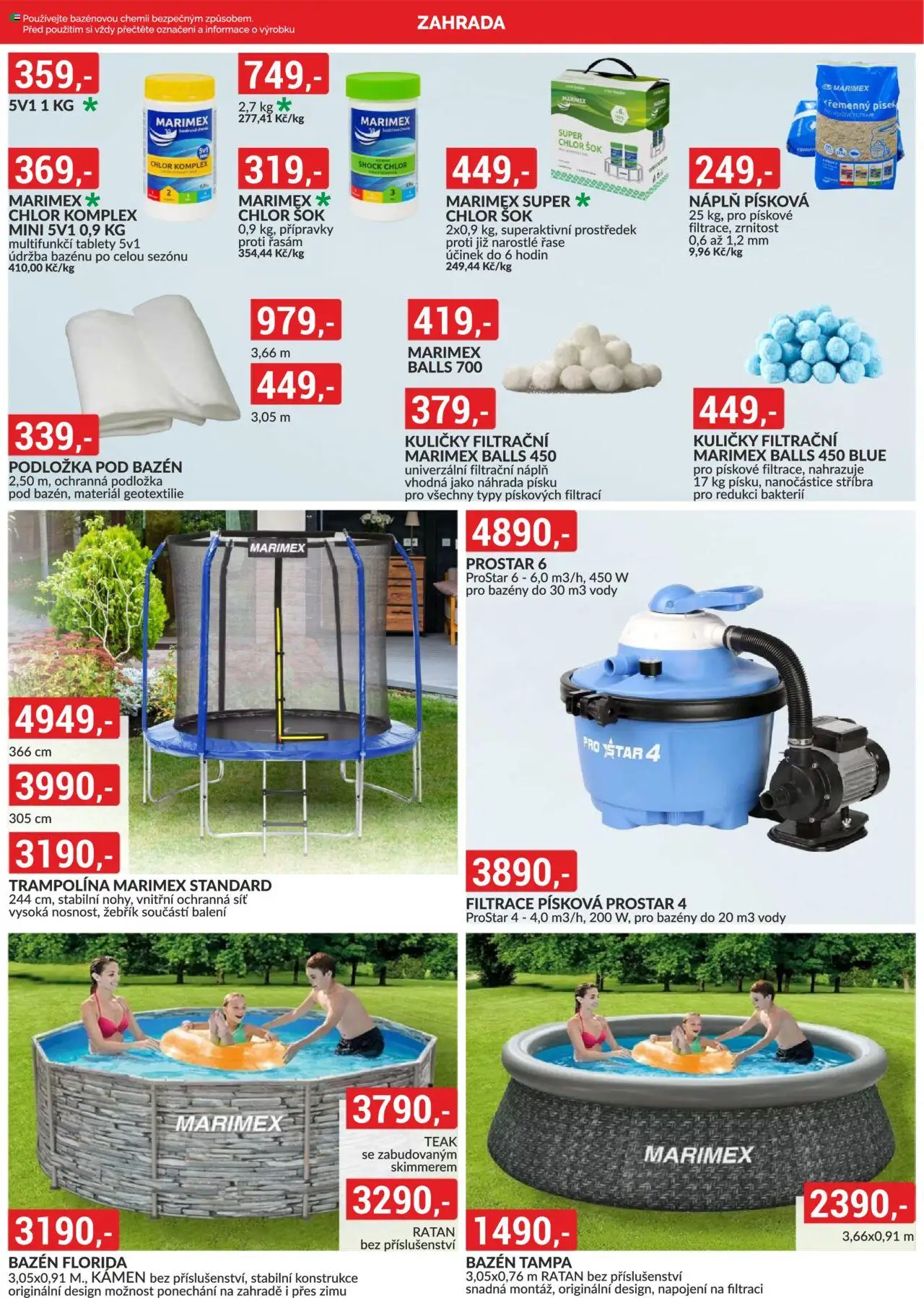BAUMAX leták od 01.06.2025 | Strana: 9 | Produkty: Síť, Chlor šok, Bazén, Kuličky