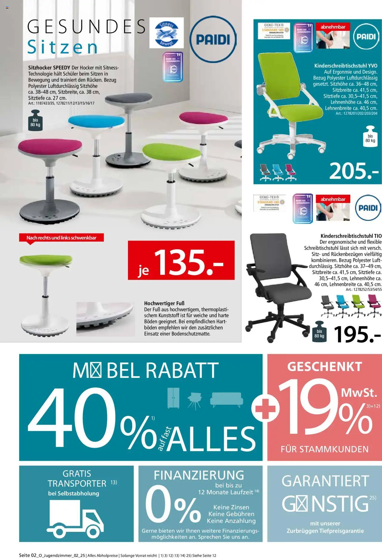 Zurbrüggen - Schulanfang - gültig ab dem 09.08.2025 | Seite: 2 | Produkte: Hocker