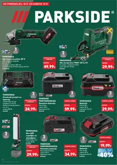 Katalog Parkside Kaufland - Pregled kataloga iz trgovine Kaufland, vrijedi od 12.11.2025 | Stranica: 2