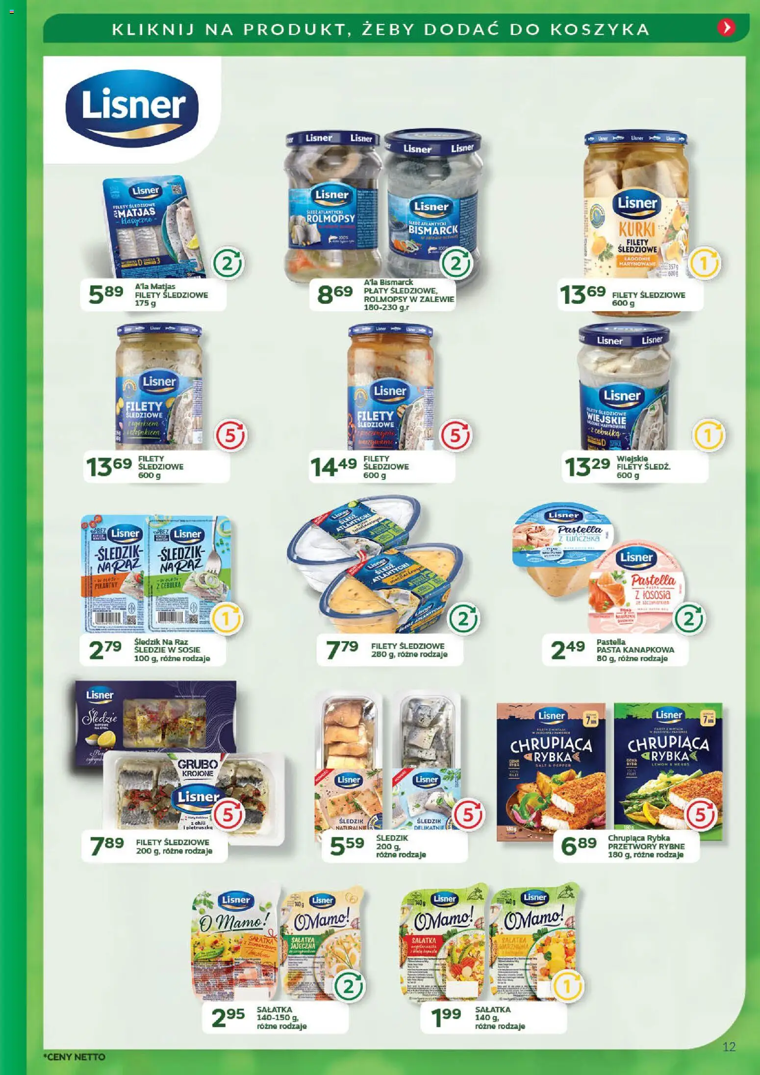 Eurocash Gazetka - Promocje na okrągło od 03.11.2025 | Strona: 12 | Produkty: Pietruszka, Sałatka