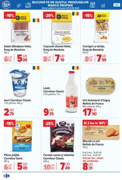 Noul catalog Carrefour – valabil de la 03.09.2025 | Pagină: 20 | Produse: Cașcaval, Covrigei, Iaurt, Cereale