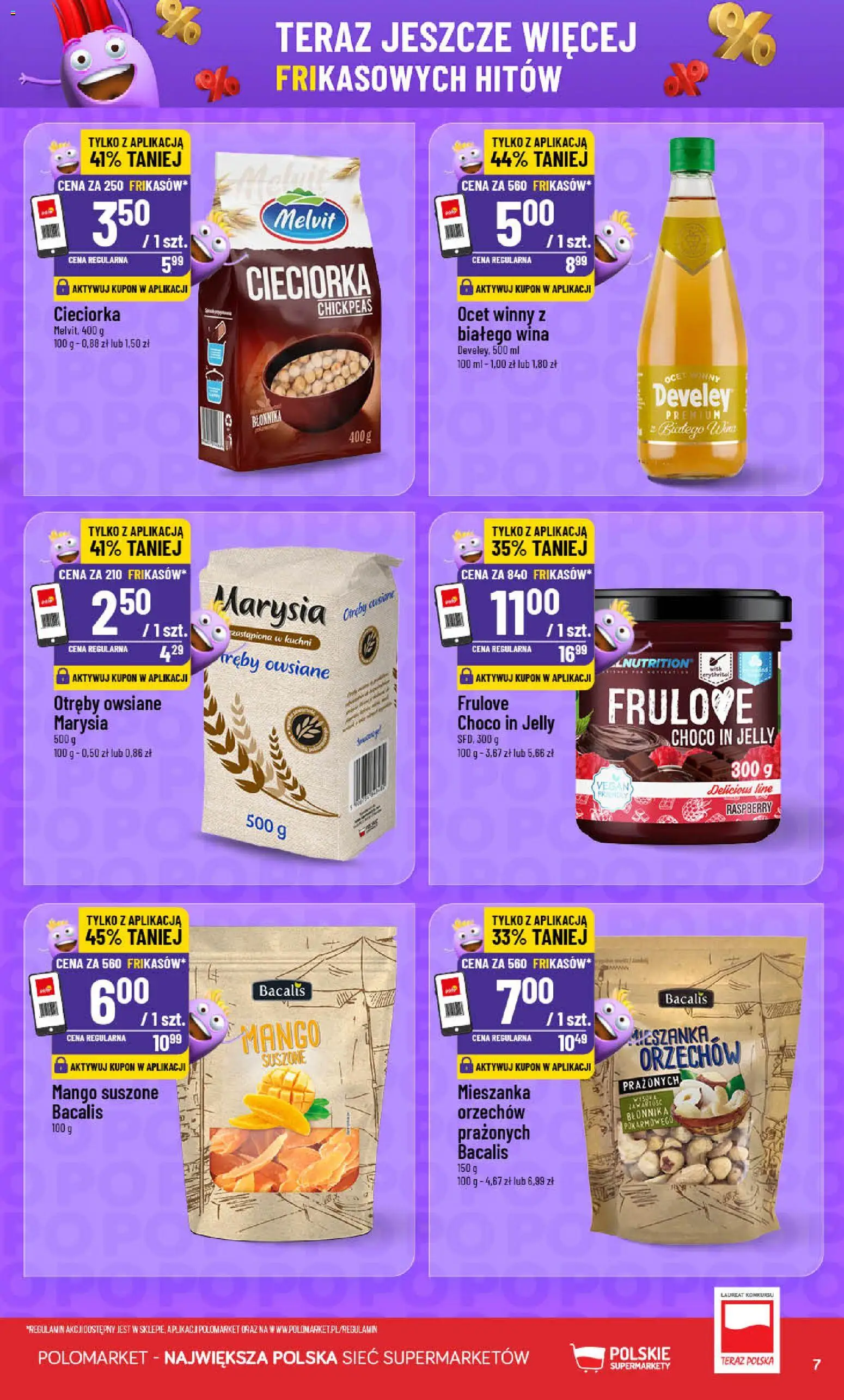 POLOmarket Gazetka - Frikasowe Hity od 05.11.2025 | Strona: 7 | Produkty: Mango, Ocet, Cieciorka, Otręby owsiane