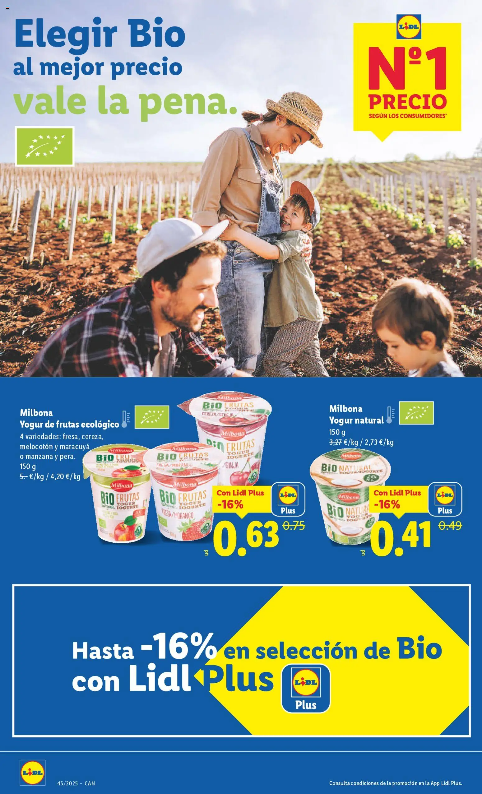 Lidl - Canarias │ válido desde el 03.11.2025 | Página: 16 | Productos: Yogur, Manzana
