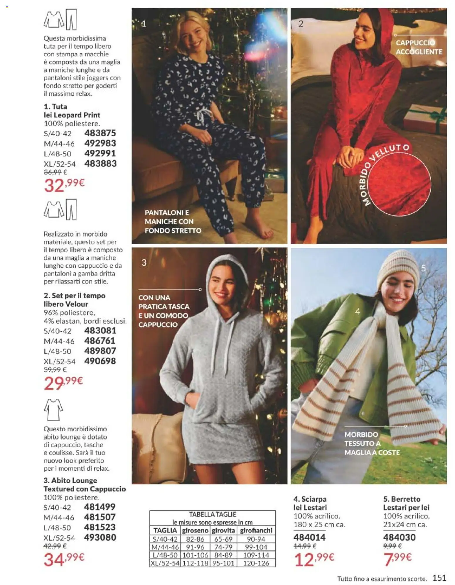 Volantino Avon del 31.12.2025 | Pagina: 151 | Prodotti: Pantaloni, Abito, Cappuccio, Stampa