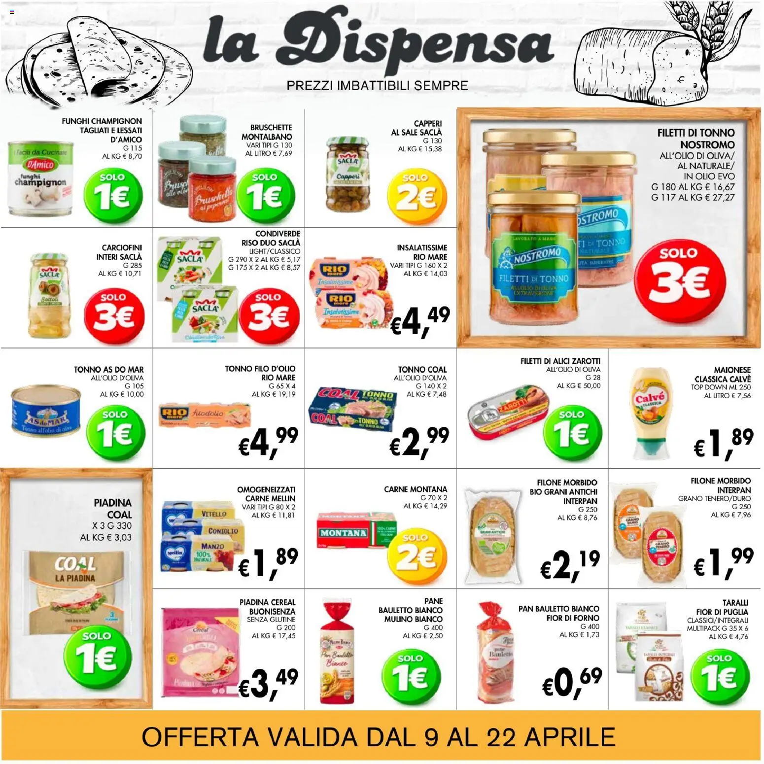 Volantino Coal del 09.04.2026 | Pagina: 15 | Prodotti: Riso, Top, Forno, Alici