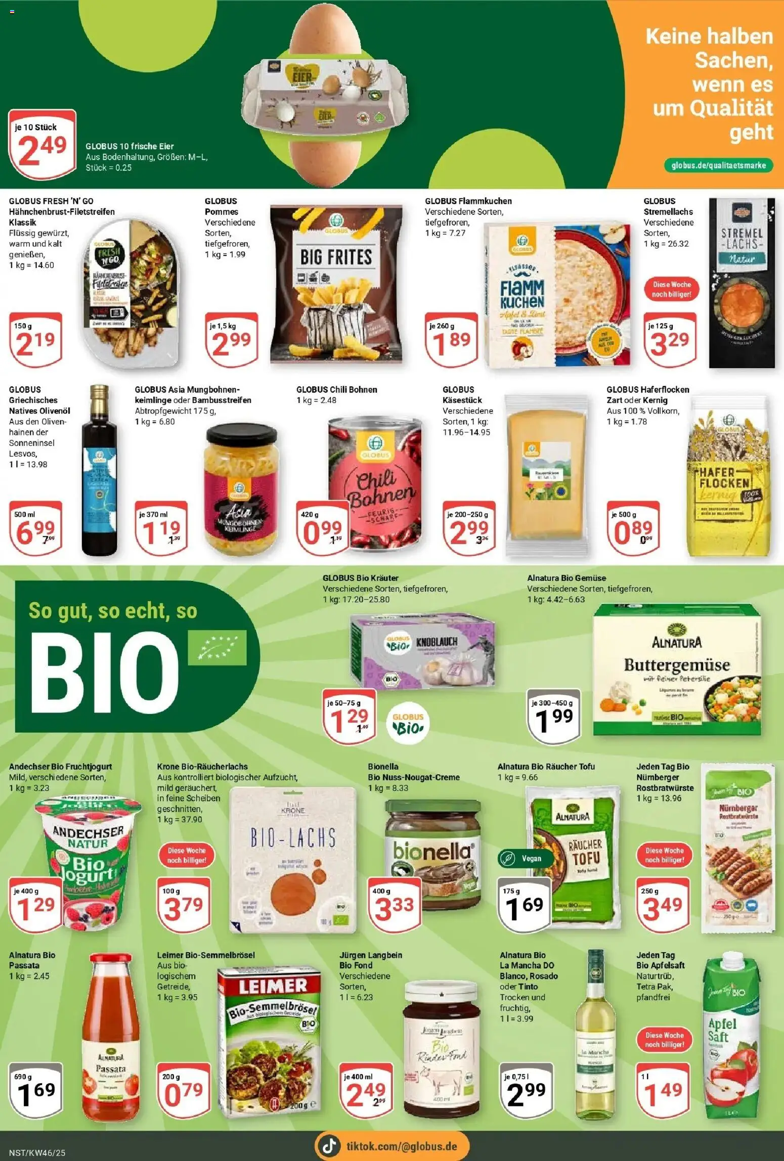 Globus prospekt Neustadt	 – gültig ab 10.11.2025 | Seite: 18 | Produkte: Eier, Lachs, Petersilie, Kuchen