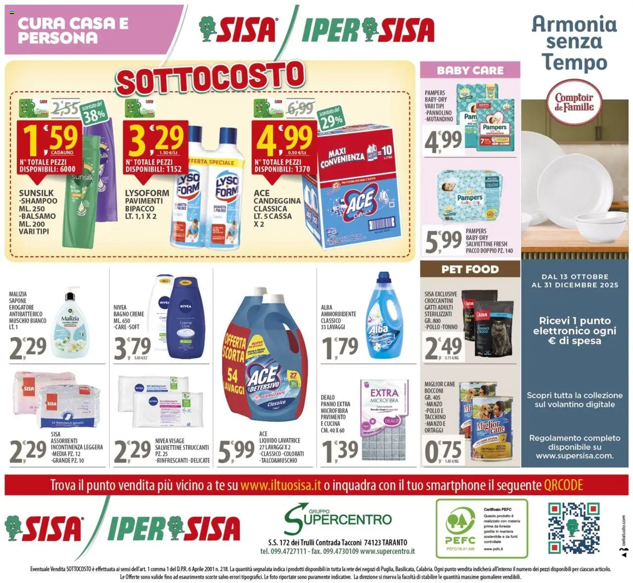 Volantino SISA del 14.10.2025 | Pagina: 16 | Prodotti: Sapone, Manzo, Lavatrice, Bagno