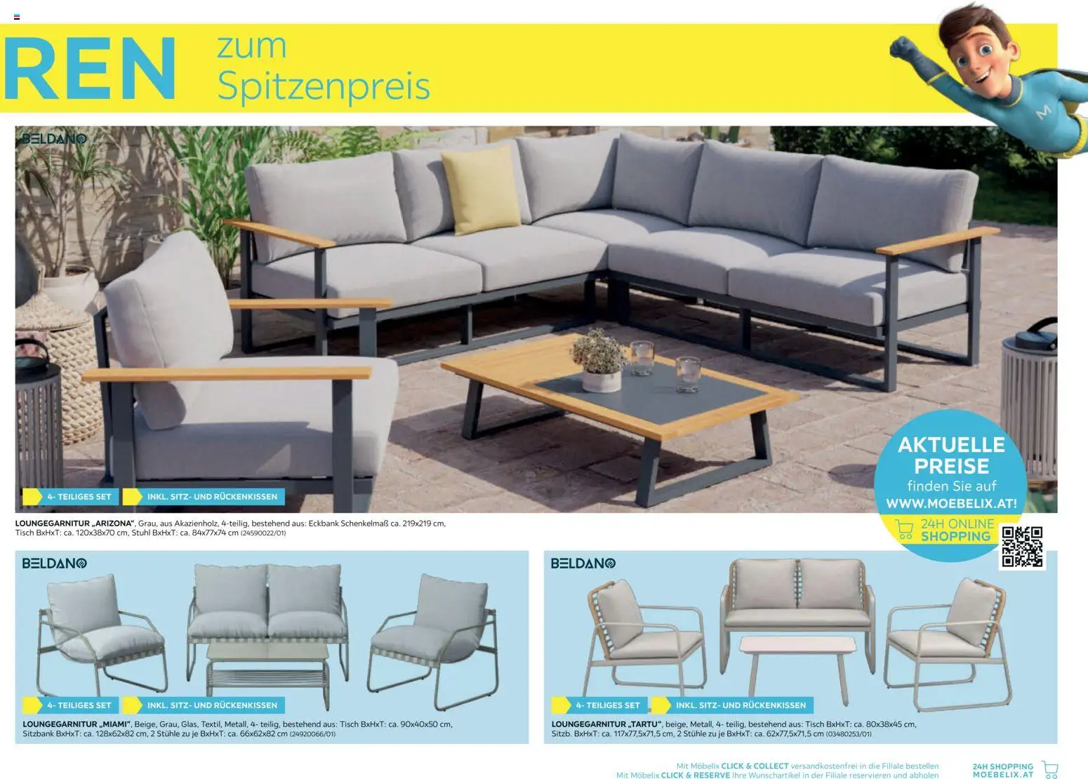 Möbelix Gartenmöbel gültig ab 16.03.2026 | Seite: 13 | Produkte: Tisch, Stuhl