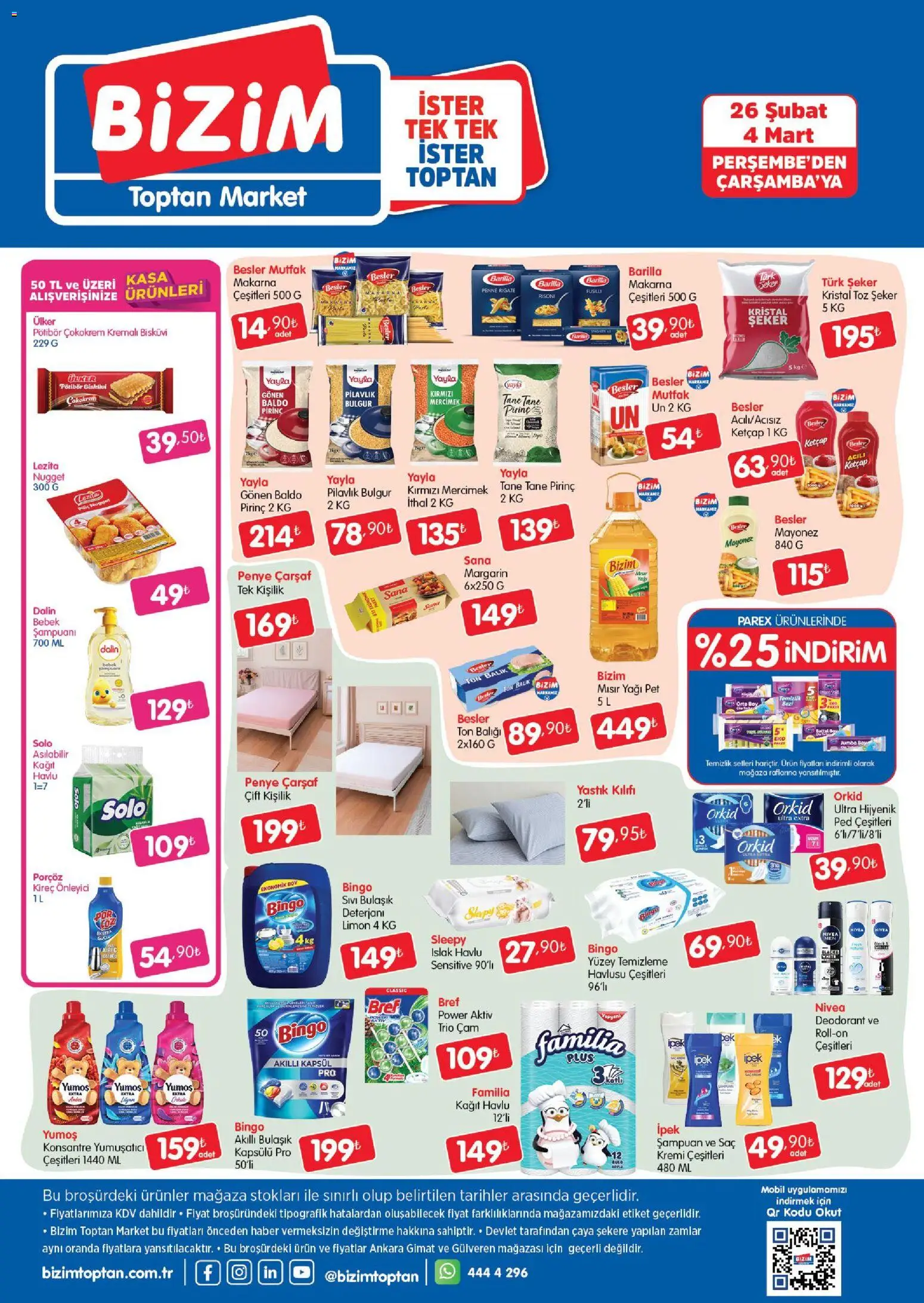 Bizim Toptan Katalog - 26.02.2026 tarihinden itibaren geçerlidir | Sayfa: 2 | Ürünler: Yastık, Ravioli, Makarna, Ton balığı