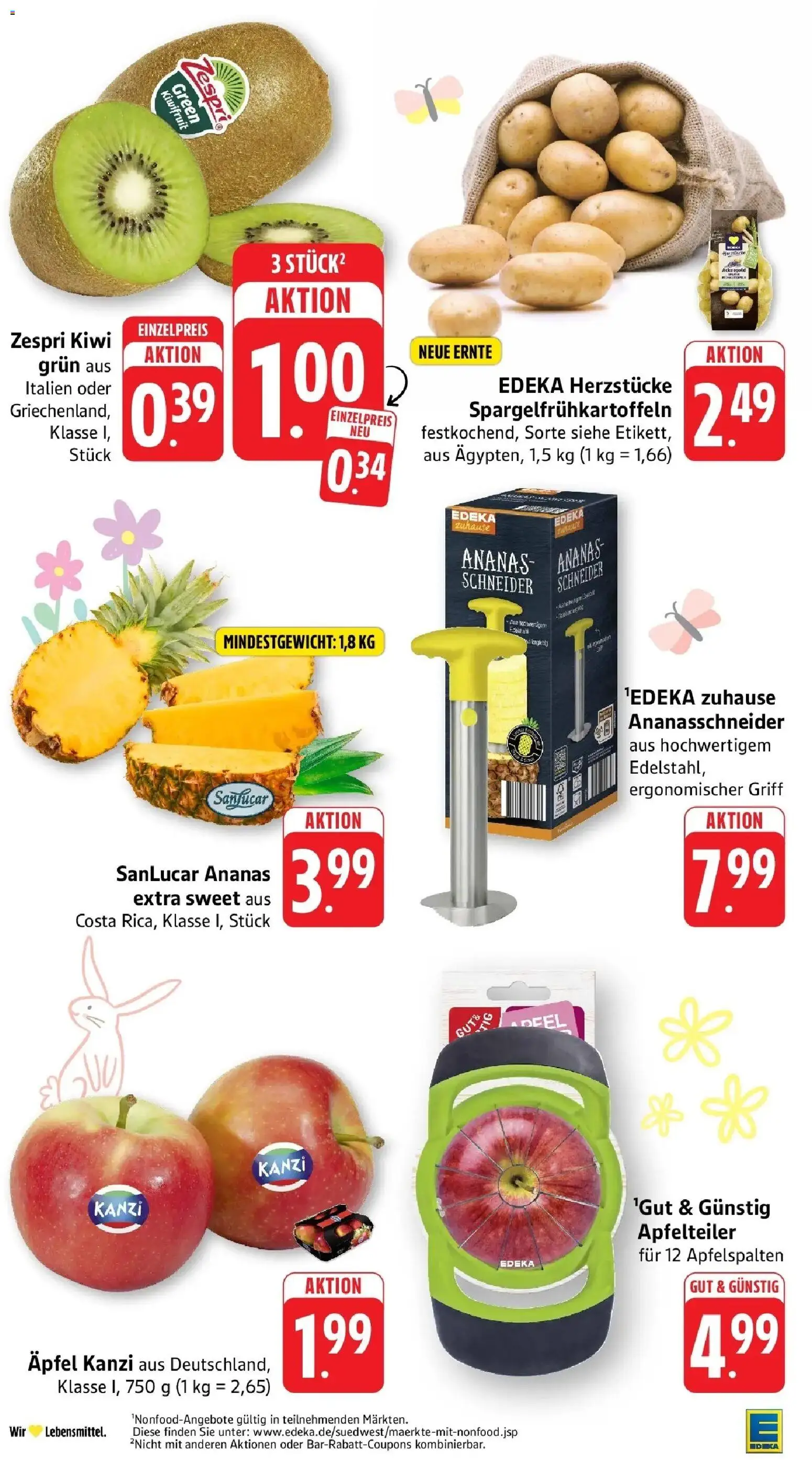 E center Prospekt Kirchheim-Teck	 – gültig ab 29.03.2026 | Seite: 5 | Produkte: Äpfel, Ananas, Kiwi