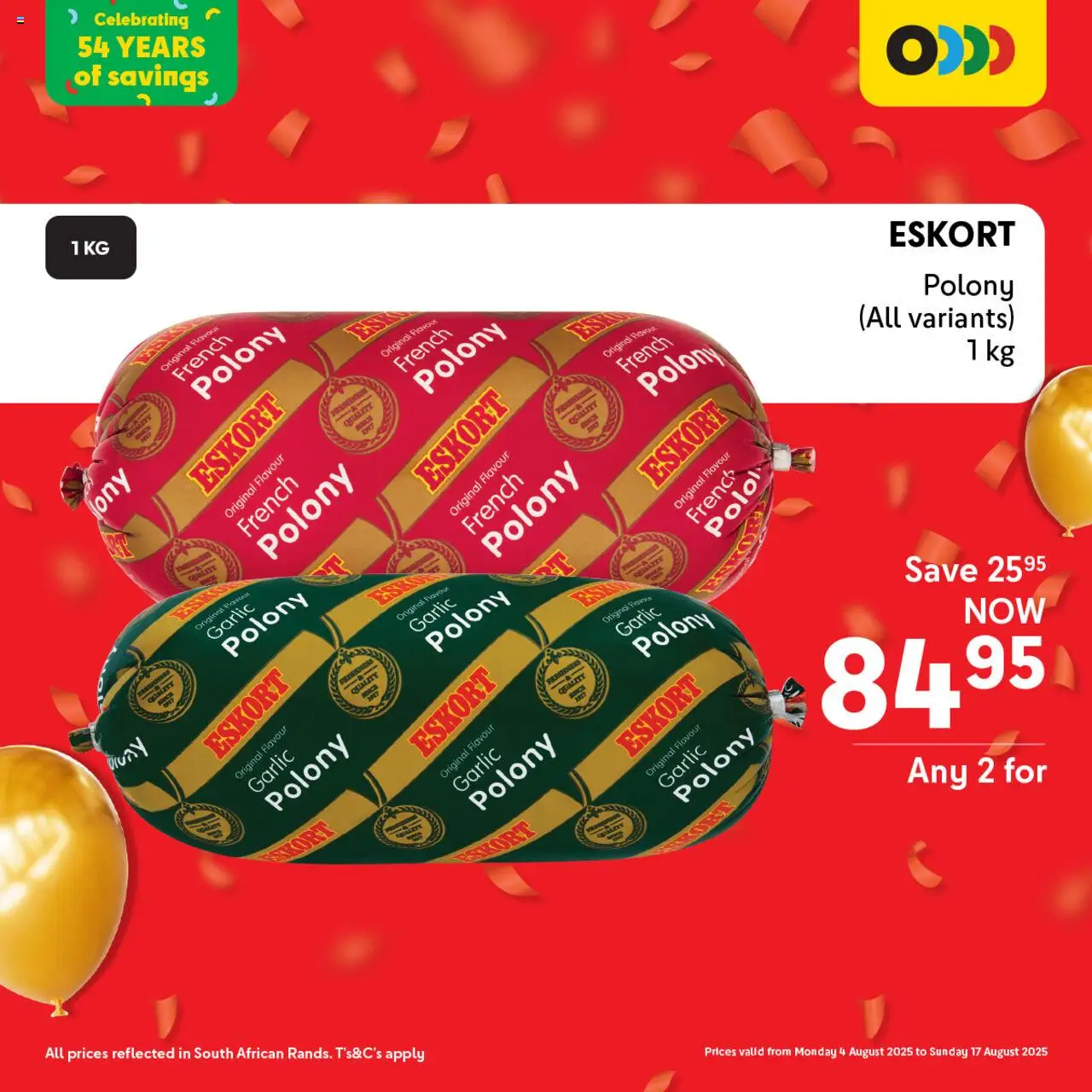 Makro Birthday Deals Frozen Food │ valid from 04.08.2025 | Page: 6 | Products: Polony, Garlic