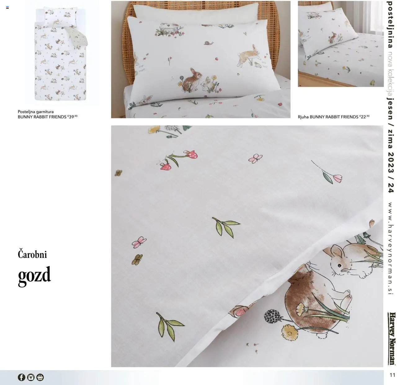Harvey Norman katalog jesen zima nova otroška posteljnina │ velja od 01.10.2023 | Stran: 11 | Izdelki: Posteljnina, Rjuha