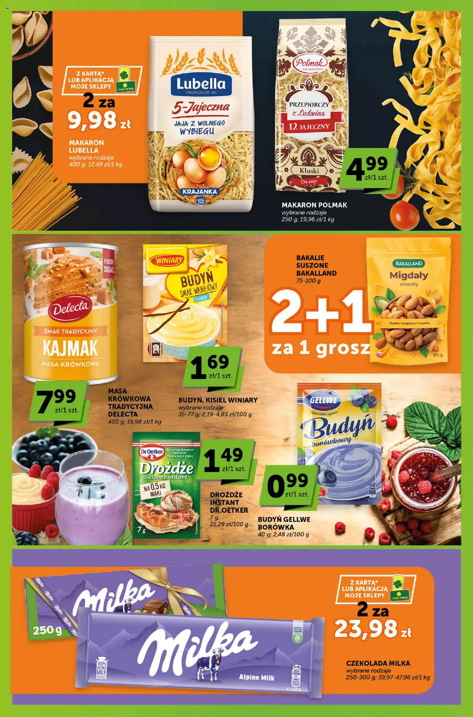 Groszek gazetka - Sprawdź, co więcej od 19.03.2026 | Strona: 3 | Produkty: Czekolada milka, Czekolada, Makaron, Jaja