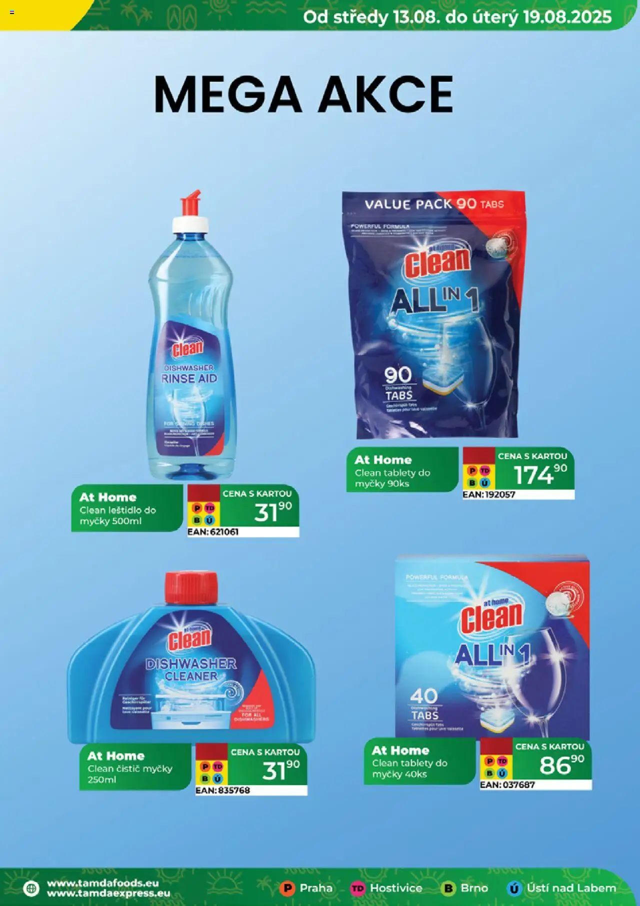 Tamda Foods leták od 13.08.2025 | Strana: 39 | Produkty: Čistič myčky