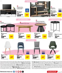 Conforama - Prévisualisation de Conforama catalogue valide à partir de 23.12.2025 | Page: 27 | Produits: Plateau, Canapé, Table basse, Chaise