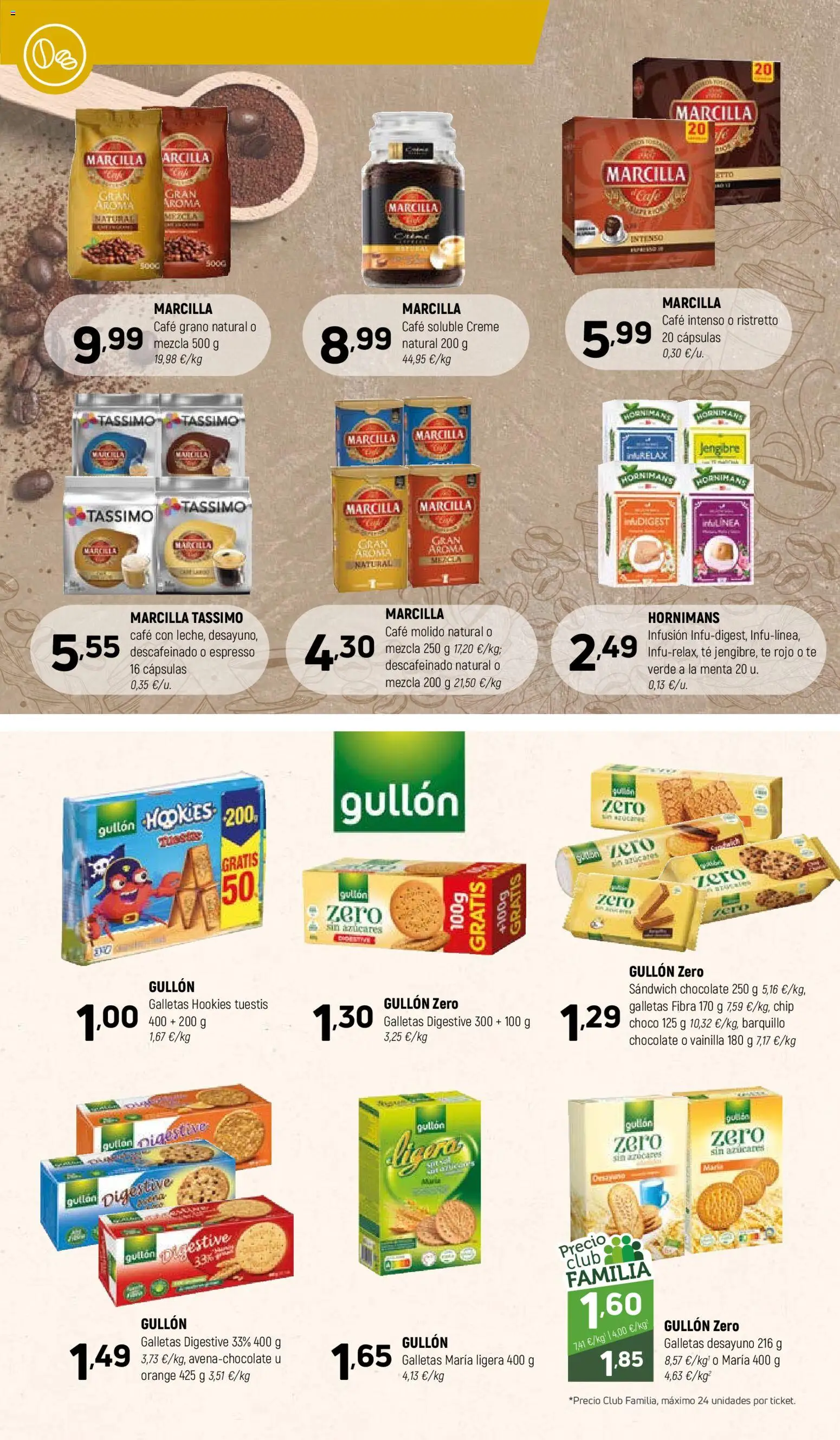 Coviran - Figueres │ válido desde el 21.04.2026 | Página: 14 | Productos: Chocolate, Café molido, Galletas, Μηχανή καφέ