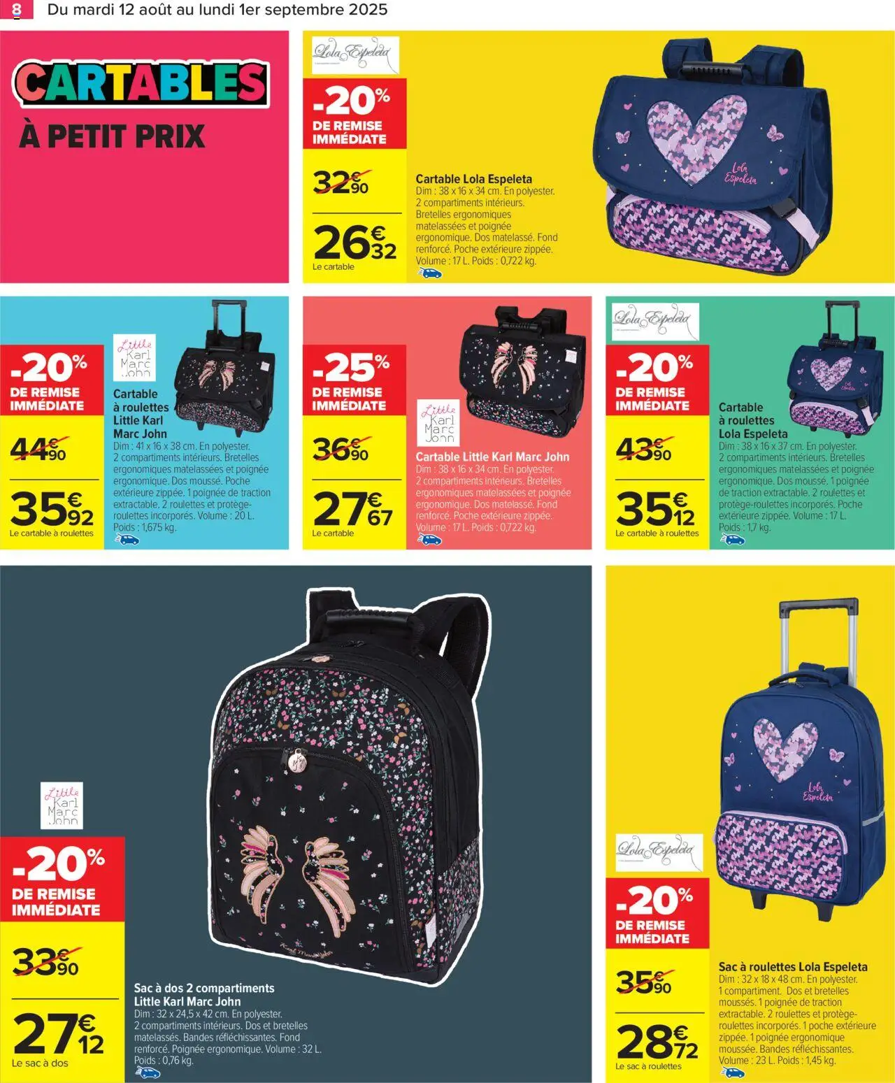  | Page: 10 | Produits: Sac, Poids, Cartable, Sac à dos