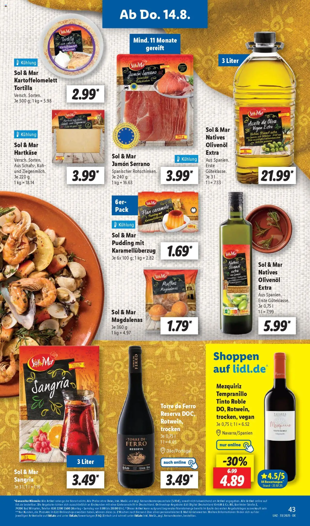 Lidl Prospekt 	 - gültig ab dem 11.08.2025 | Seite: 51 | Produkte: Bad, Olivenol, Pudding, Telefon