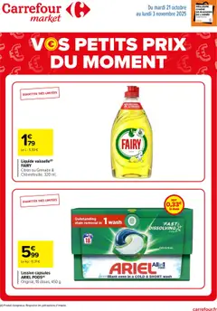 Carrefour Market - Prévisualisation de Carrefour Market catalogue Vos petits prix du moment valide à partir de 21.10.2025