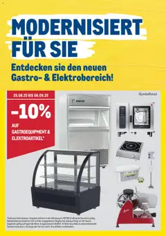 Vorschau von dem Prospekt - Metro  Wir modernisieren für Sie gültig ab 25.08.2025