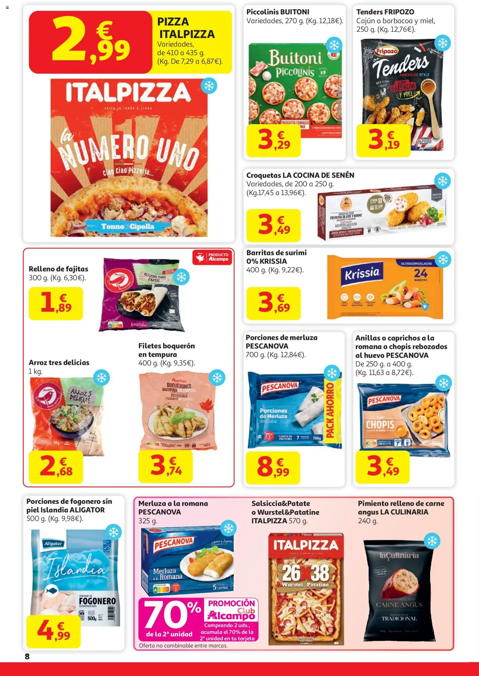 Alcampo - HP Catalan  │ válido desde el 15.01.2026 | Página: 8 | Productos: Aceite, Κάδος απορρυμάτων, Barbacoa, Croquetas