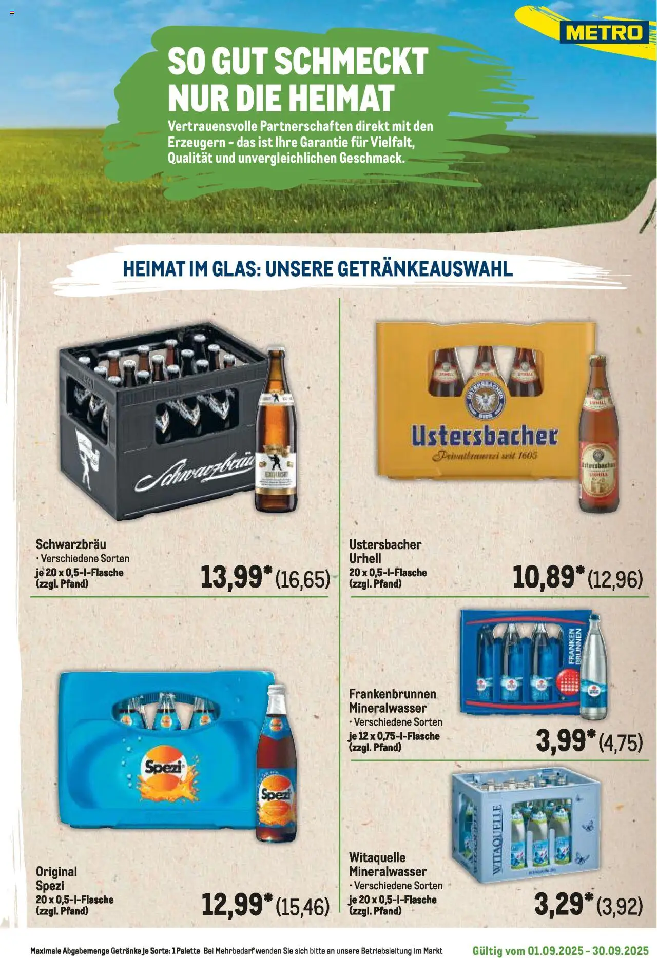 Metro Regionaler Flyer - gültig ab dem 01.09.2025 | Seite: 99 | Produkte: Mineralwasser