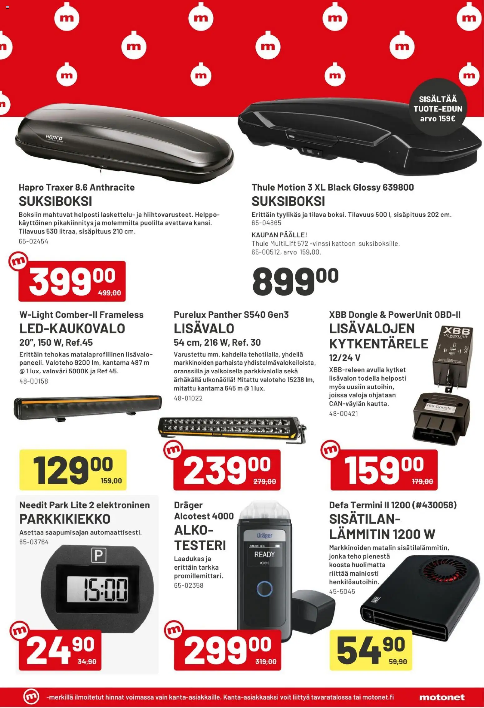 Motonet tarjoukset – voimassa 03.12.2025 alkaen | Sivu: 9 | Tuotteet: Parkkikiekko