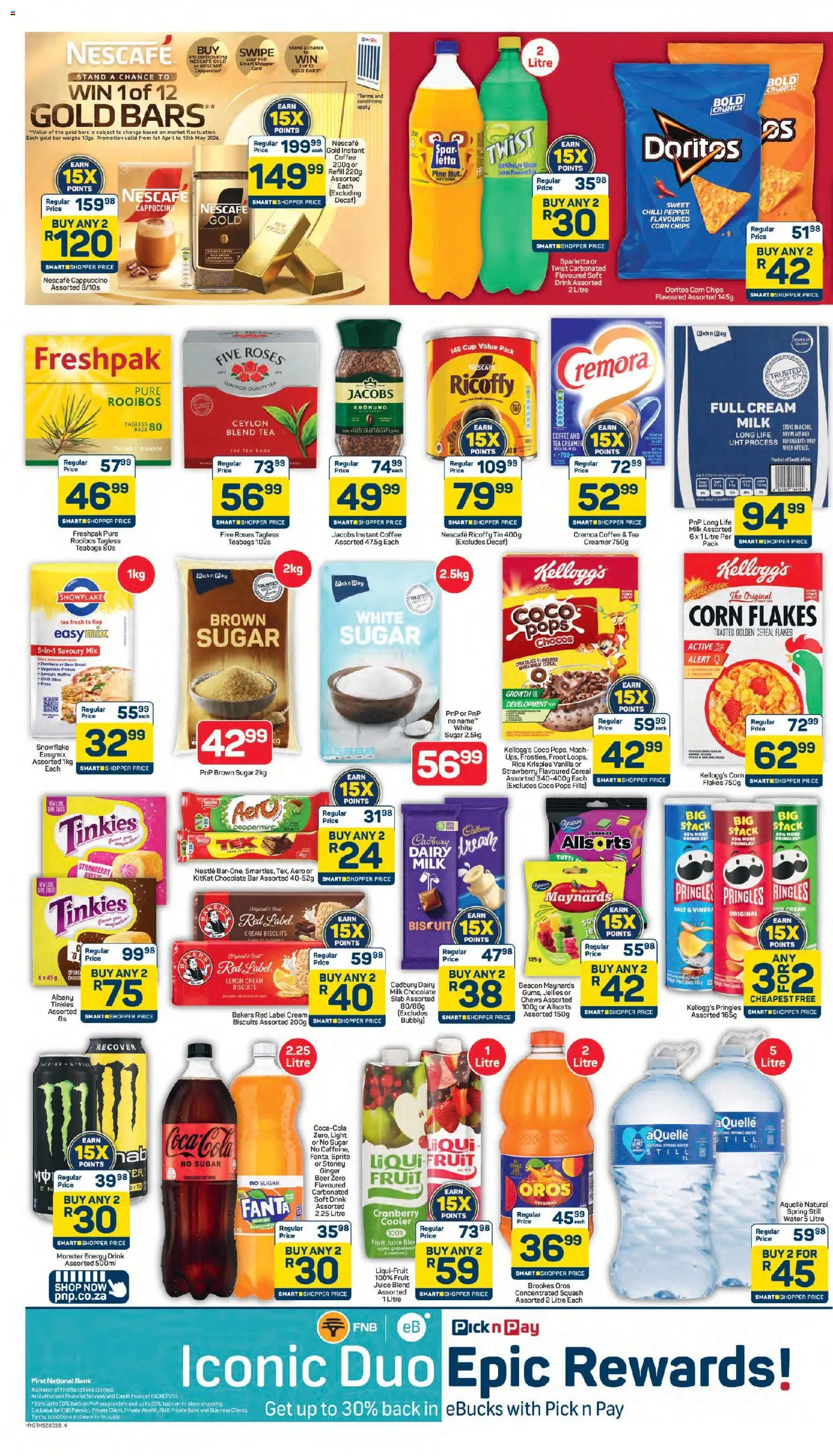 New Pick n Pay catalogue – valid from 24.04.2026 | Page: 4 | Products: Squash, Sprite, Fruit, Pepper
