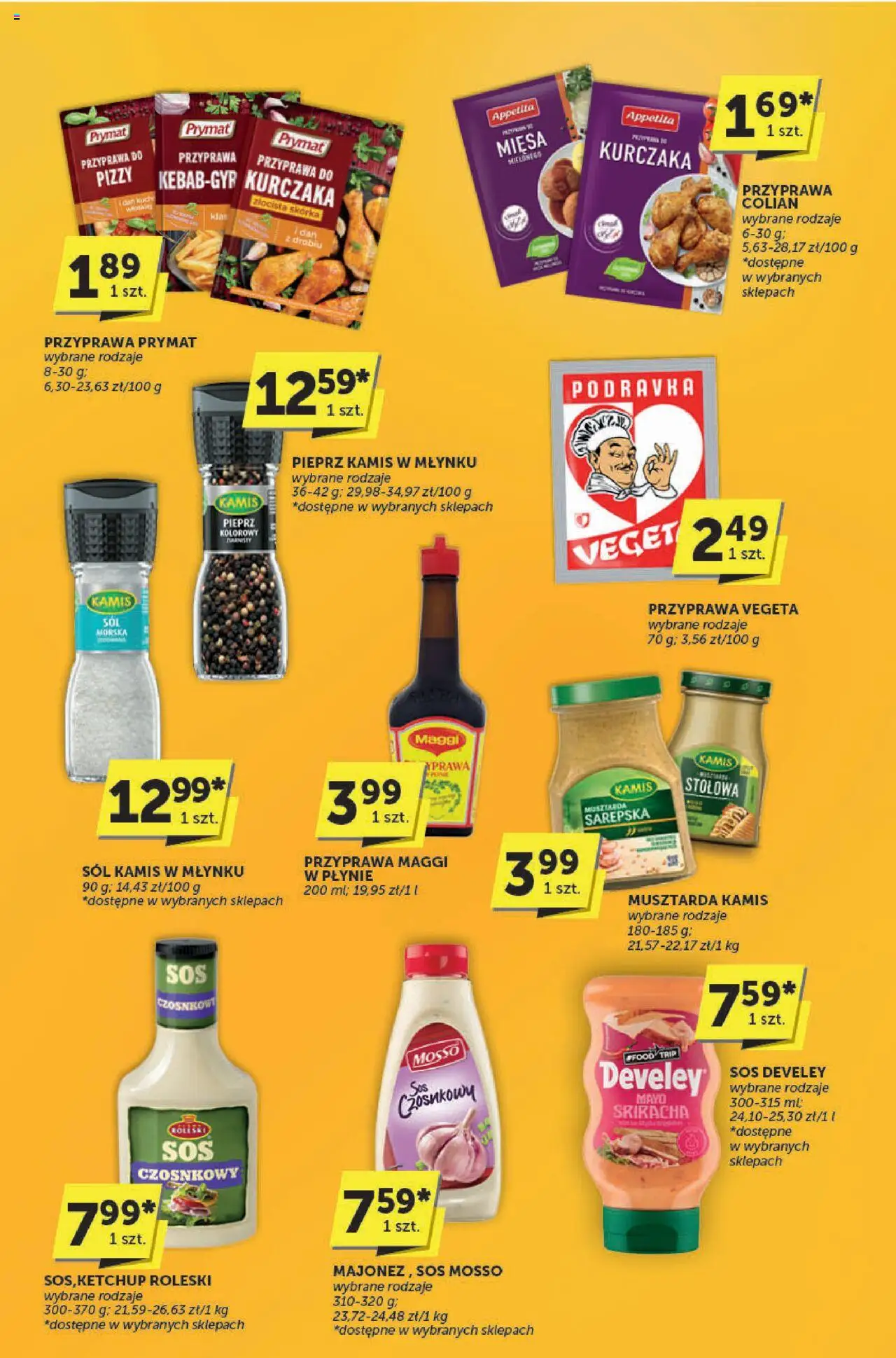 Euro Sklep Gazetka - Katalog od 02.10.2025 | Strona: 12 | Produkty: Sriracha, Musztarda, Sól, Pieprz