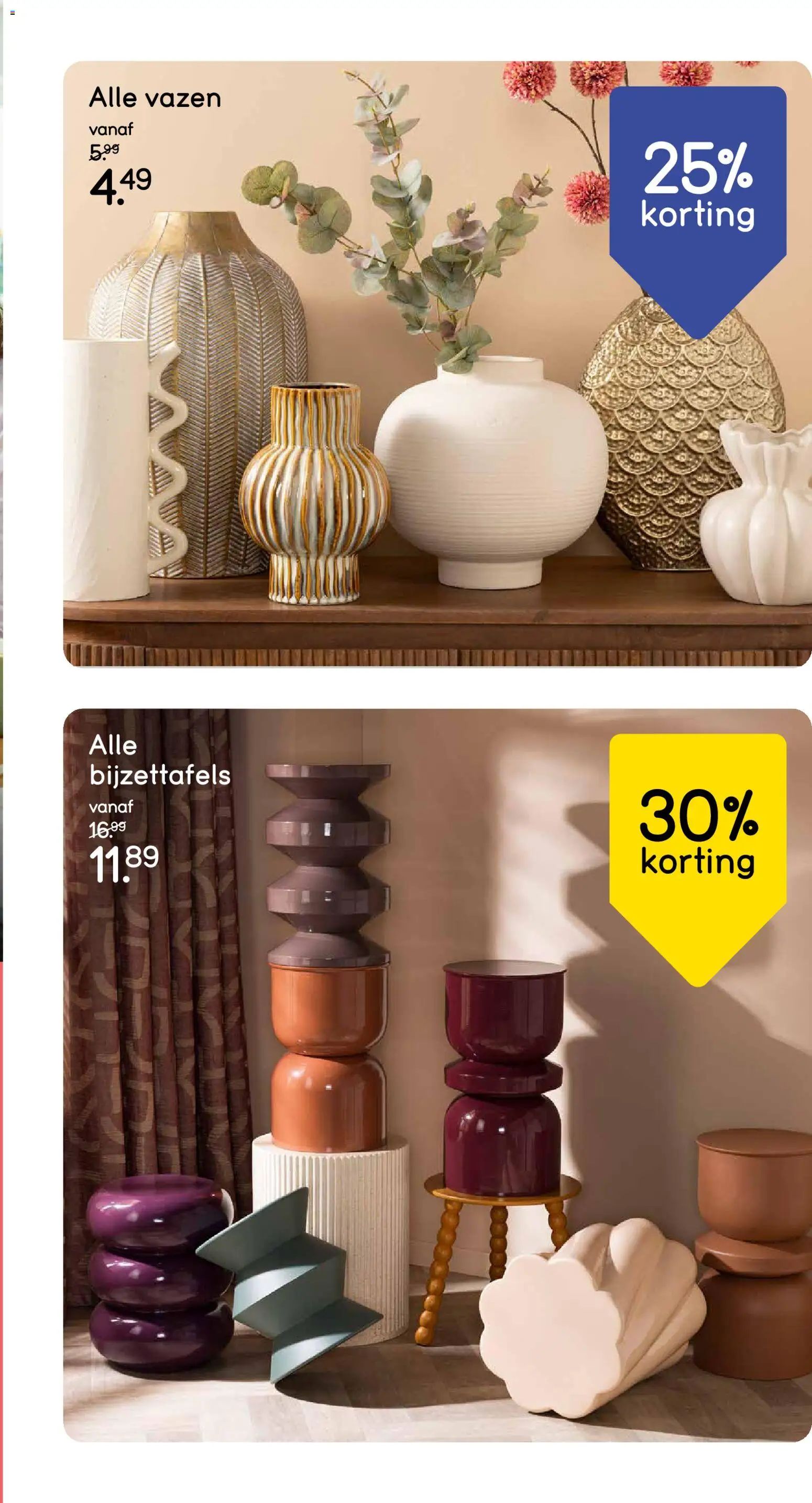 {H1} | Pagina: 24 | Producten: Vazen, Bijzettafels