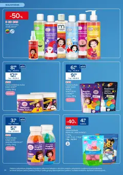 MAXIMA leidinys galioja nuo 07.01.2026 | Puslapis: 24 | Prekių: Šampūnas, Muilas, Vonios putos, Prausiklis