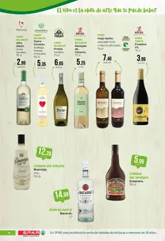Vista previa Spar - folleto válido desde el 09.01.2026 | Página: 18 | Productos: Ron, Crema, Whisky, Μανέστρα