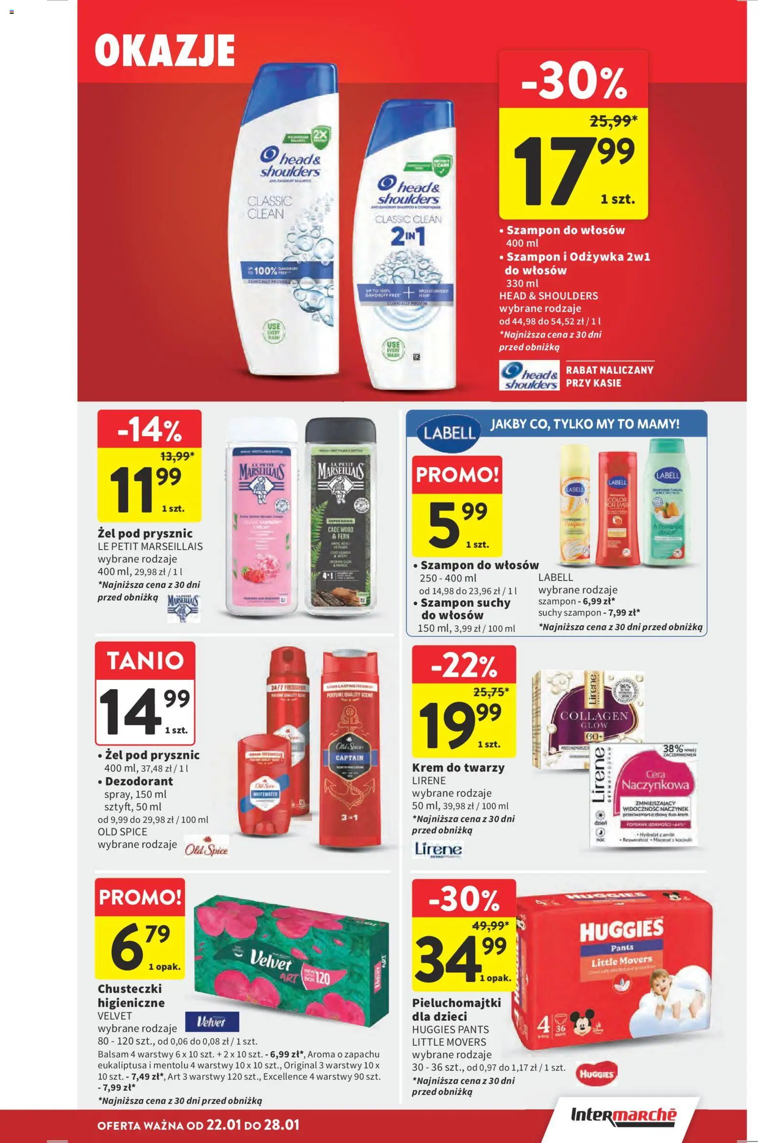 Intermarche Gazetka od 22.01.2026 | Strona: 37 | Produkty: Szampon, Odżywka, Żel pod prysznic, Hydrolat