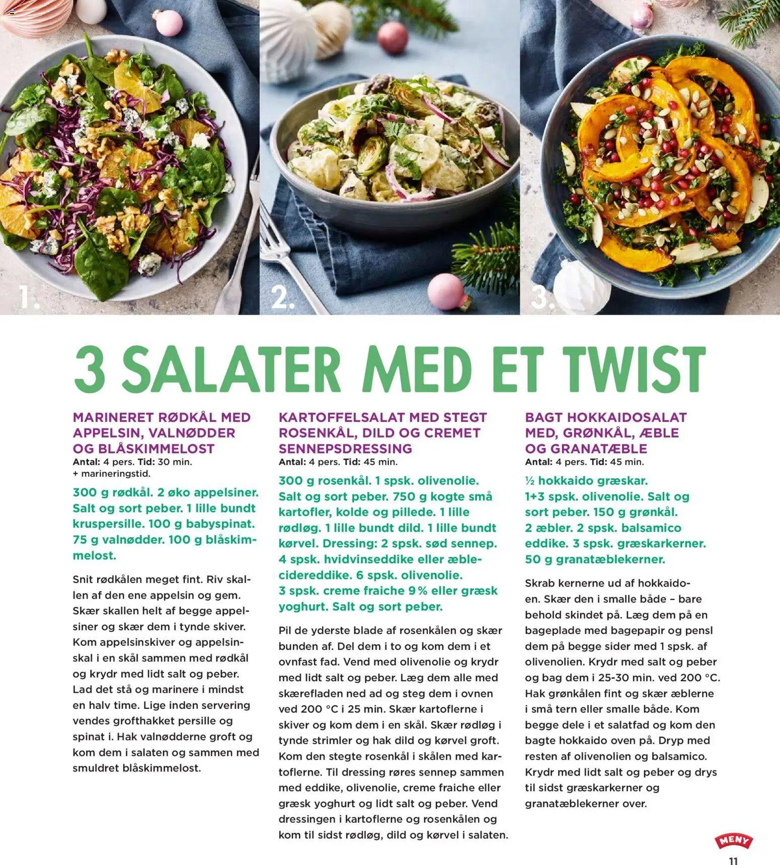 Meny tilbudsavis – gyldig fra 28.11.2025 | Side: 11 | Produkter: Creme, Salt, Olivenolie, Persille