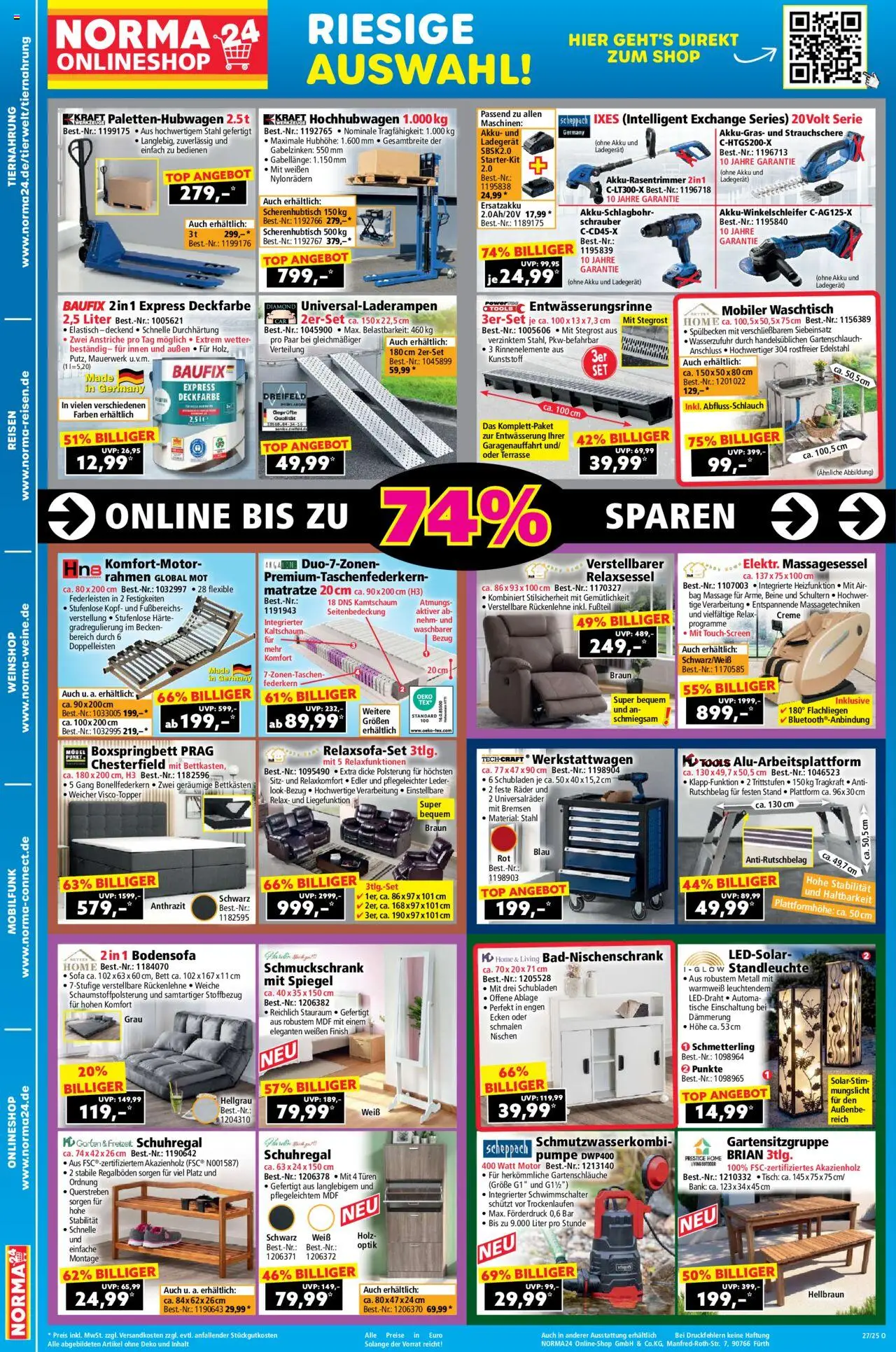 Norma Prospekt 	 - gültig ab dem 30.06.2025 | Seite: 19 | Produkte: Matratze, Boxspringbett, Schuhregal, Waschtisch