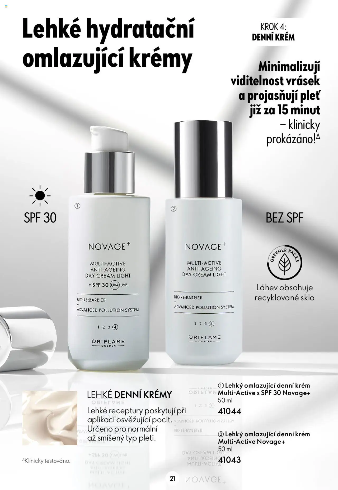 Oriflame katalog Novage+ od 23.04.2024 | Strana: 21 | Produkty: Krém