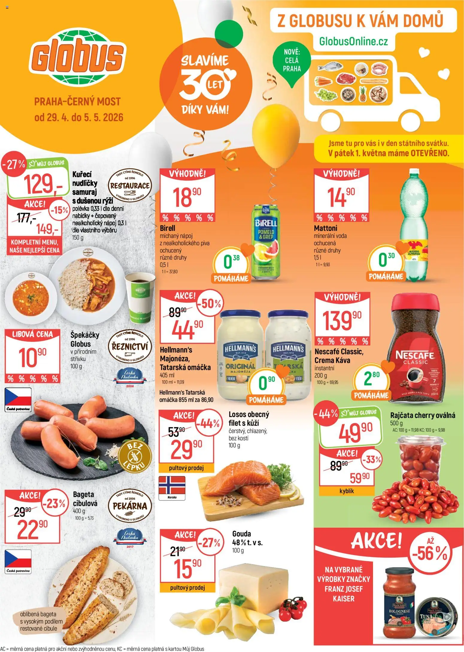 Globus leták - Praha Černý Most od 29.04.2026 | Strana: 1