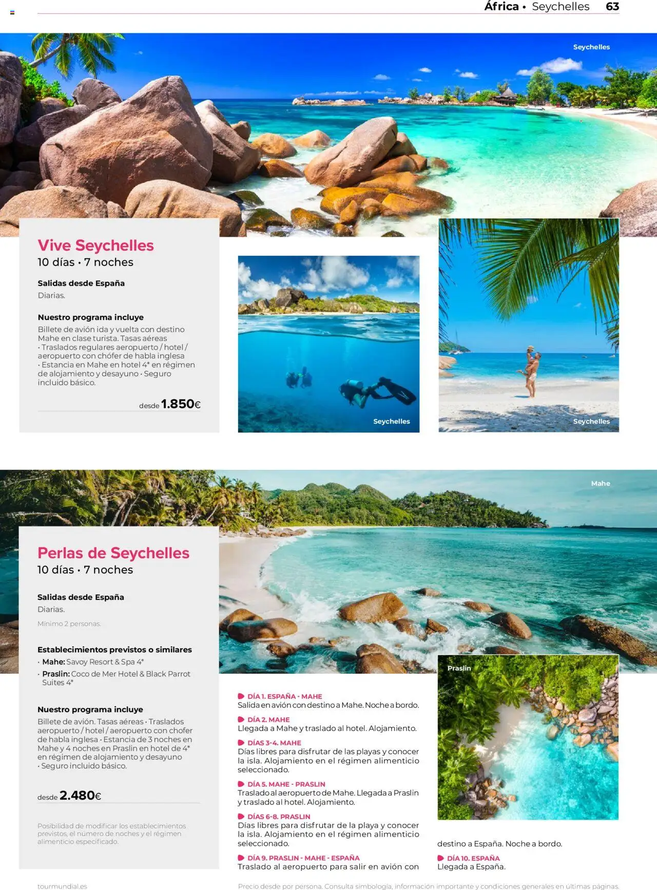 Viajes El Corte Inglés Africa y Oriente Medio │ válido desde el 01.01.2025 | Página: 63