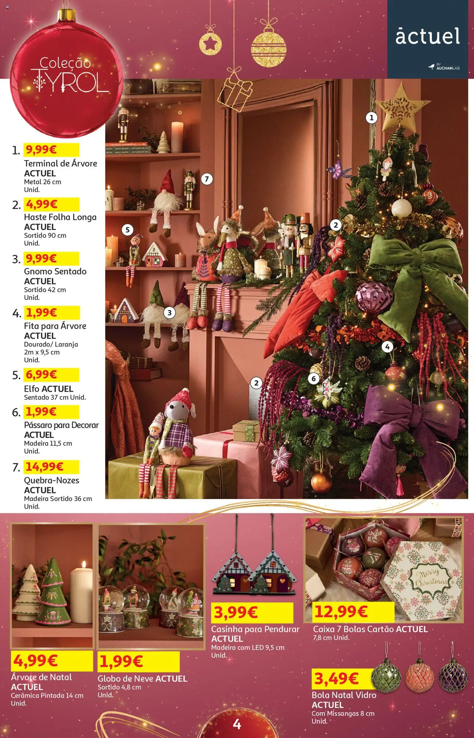 Auchan - Presentes │ válido de 01.11.2025 | Página: 4 | Produtos: Árvore de natal, Caixa