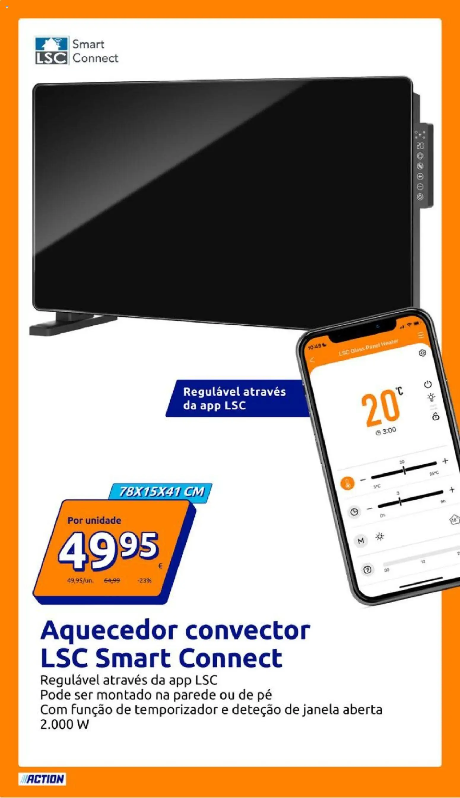 Action - Action PT week 45 2025 │ válido de 05.11.2025 | Página: 10 | Produtos: Aquecedor, Janela