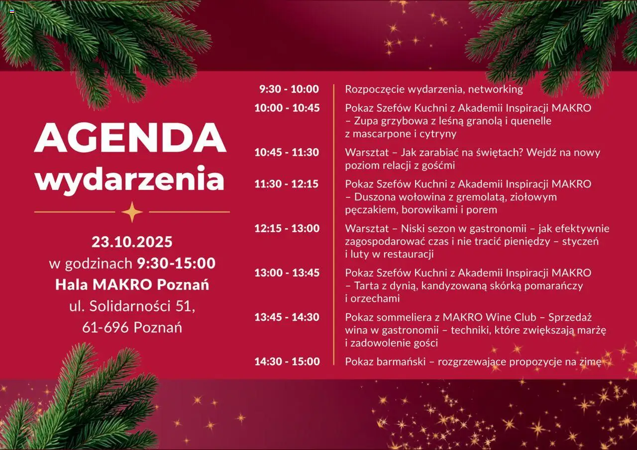 Makro Gazetka - Zaproszenie na wydarzenie Dopraw ofertę Poznań od 23.10.2025 | Strona: 2 | Produkty: Granola, Mascarpone, Zupa, Wołowina