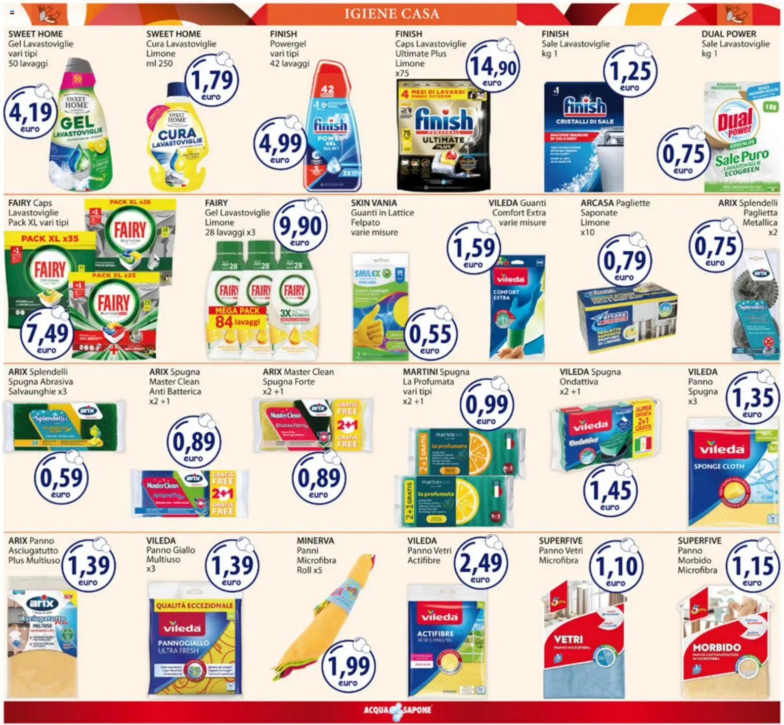 Volantino Acqua e Sapone del 15.12.2025 | Pagina: 15 | Prodotti: Sapone, Sale, Limone, Guanti