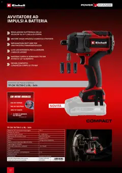 Anteprima del volantino Einhell volantino Elettroutensili  valido a partire dal 17.03.2026 | Pagina: 24 | Prodotti: Cintura, Scatola, Batteria, Caricabatterie