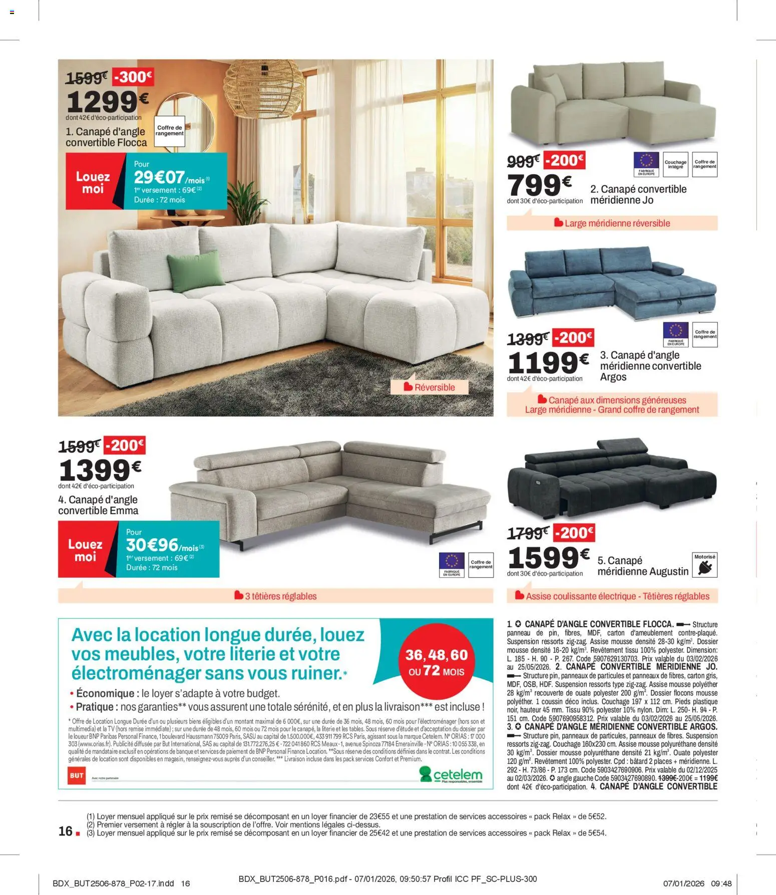 {H1} | Page: 16 | Produits: Flocons, Suspension, Canapé, Literie